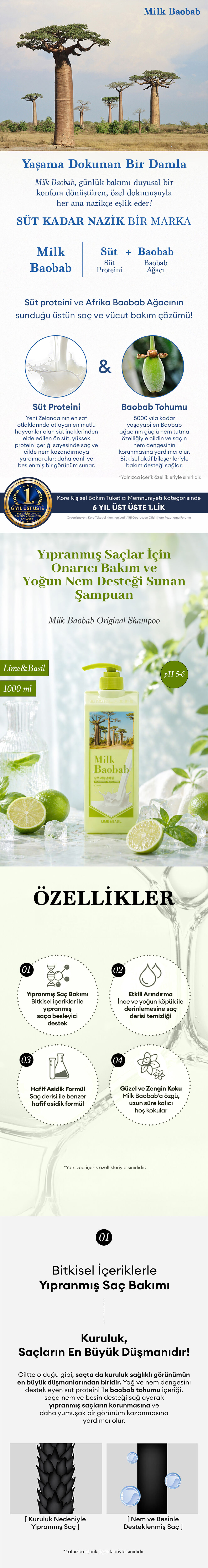 MILK BAOBAB Original Shampoo (Lime & Basil) | MCLUB