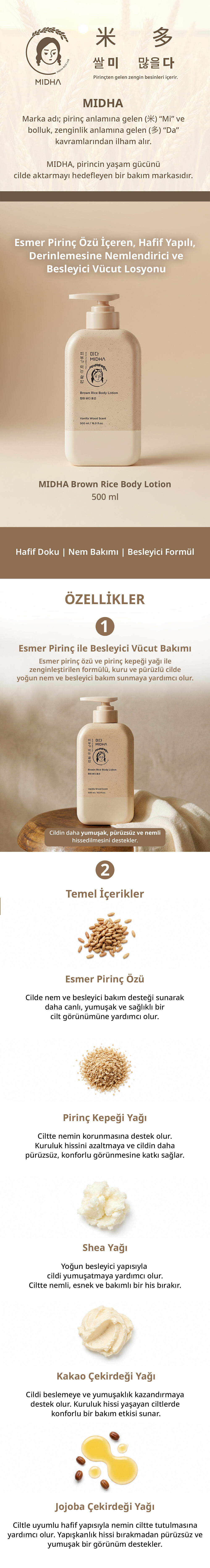 MIDHA Brown Rice Body Lotion | MCLUB