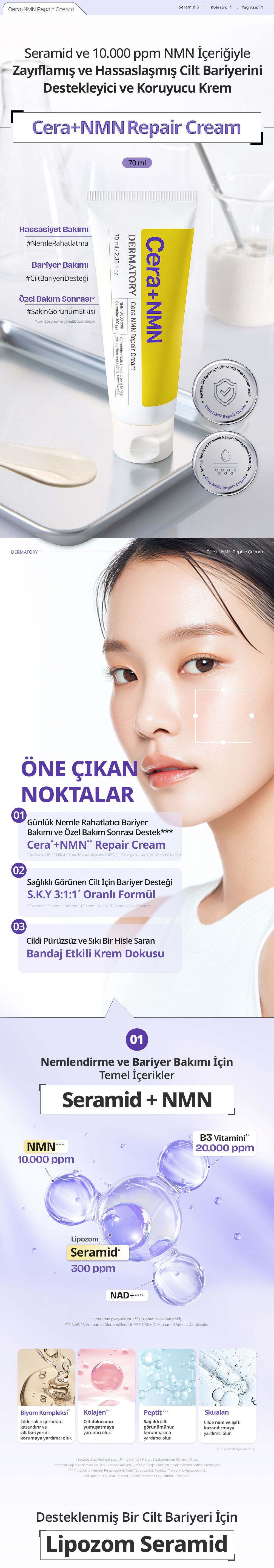 DERMATORY Cera+NMN Repair Cream | MCLUB